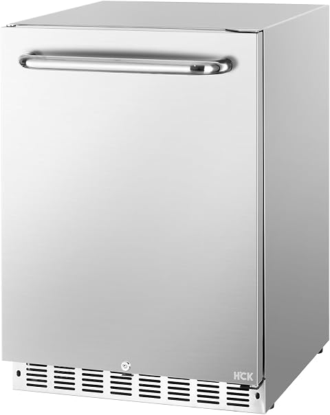 HCK C150-SD-BLK 5.1 cu ft Beverage Cooler Stainless Steel