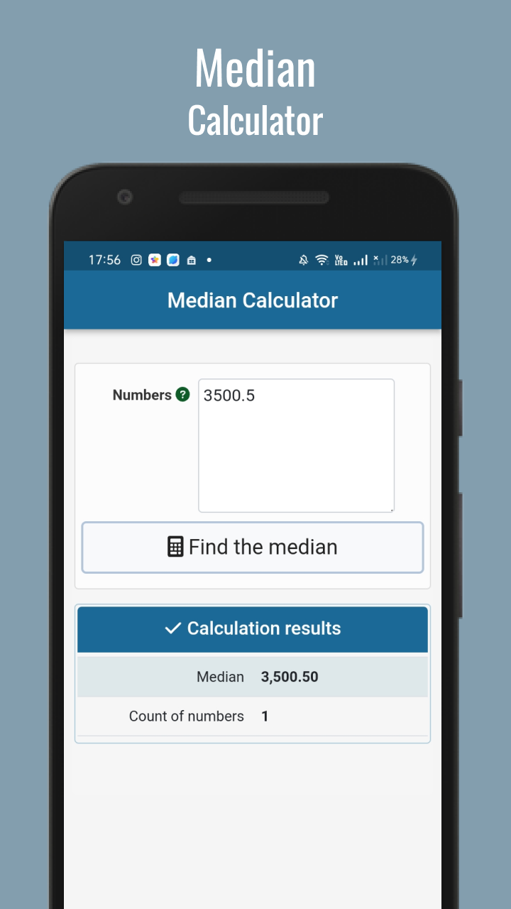 Median Calculator App on Amazon Appstore