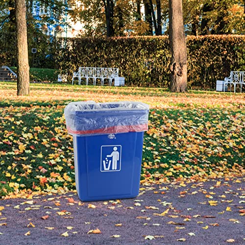 Yuright 30 Gallon Clear Lawn And Leaf Garbage Bags With Drawstring, 60 Counts #TOP4