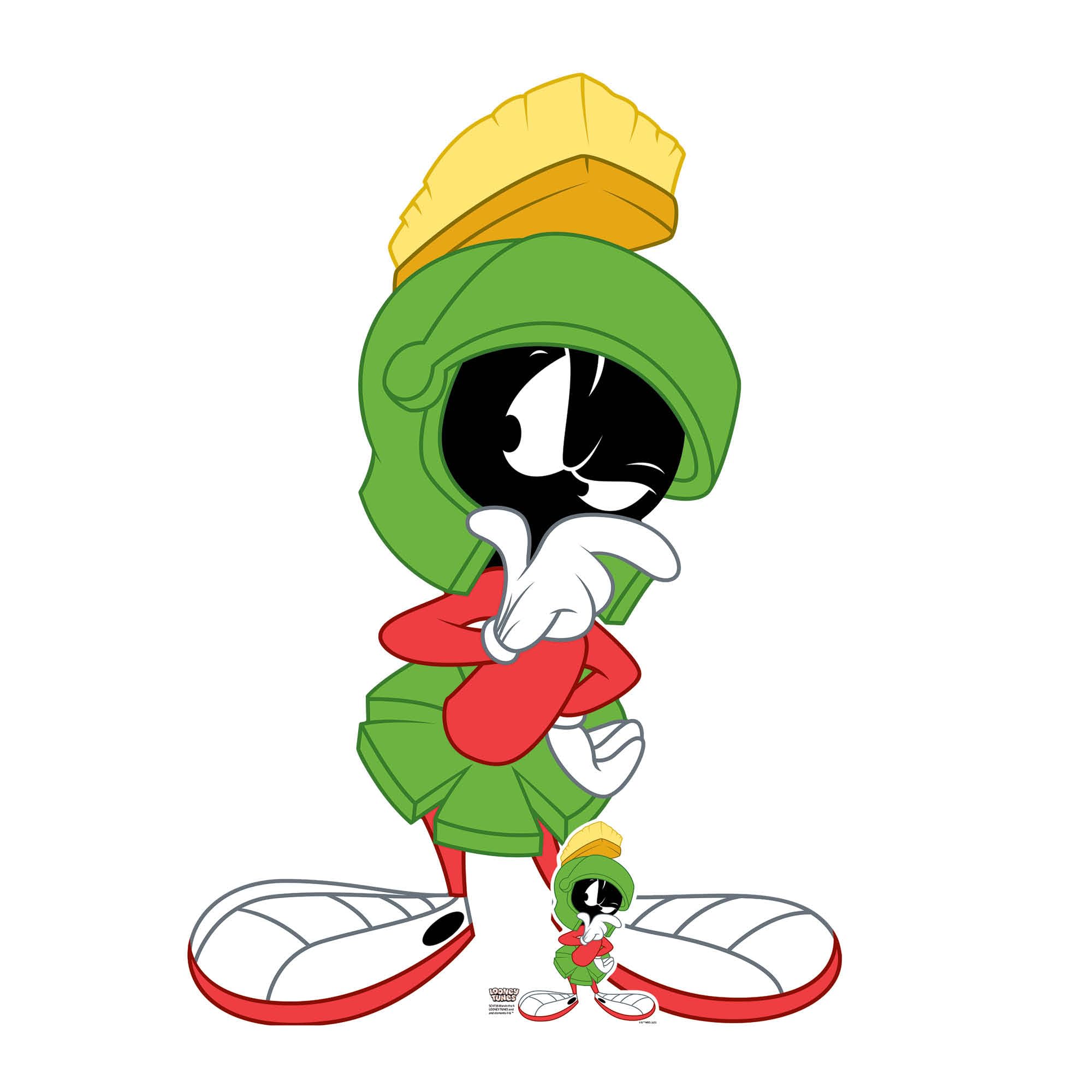 Star Cutouts SC4738 Marvin the Martian Hmm Pose Cardboard Cutout 135cm – Looney Tunes Fan Display, Party Decoration & Collector Gift
