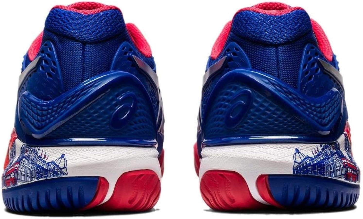 ASICS Gel Resolution 9 London Men's Tennis Shoe (Blue/Red