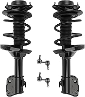 Vista 26 de Detroit Axle - Kit de puntales delanteros para Volvo C30 C70 S40 V50, 2 puntales muelle helicoidal 2 estabilizador, barra estabilizadora, enlaces