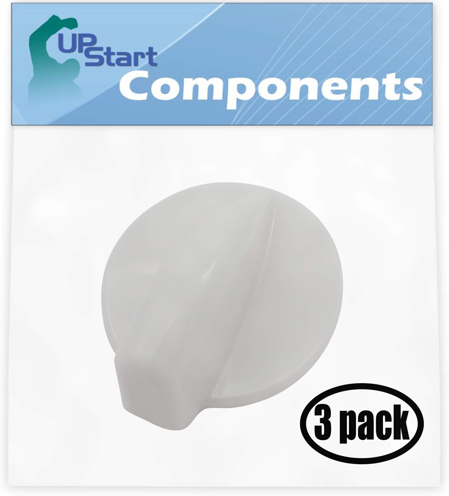 3 Pack Dryer Timer Knob WP8181925 Replacement for Whirlpool GHW9100LW2 Residential Washer