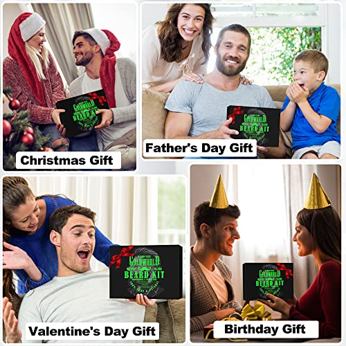 Beard Growth Kit,Beard Grooming Kit W/Beard Wash Shampoo,Beard Growth Serum,Beard Growth Oil,Balm Conditioner,Brush,Comb,Shaving Scissor,Bag,Ebook,Beard Growth Care Gifts For Men Him Dad #TOP1