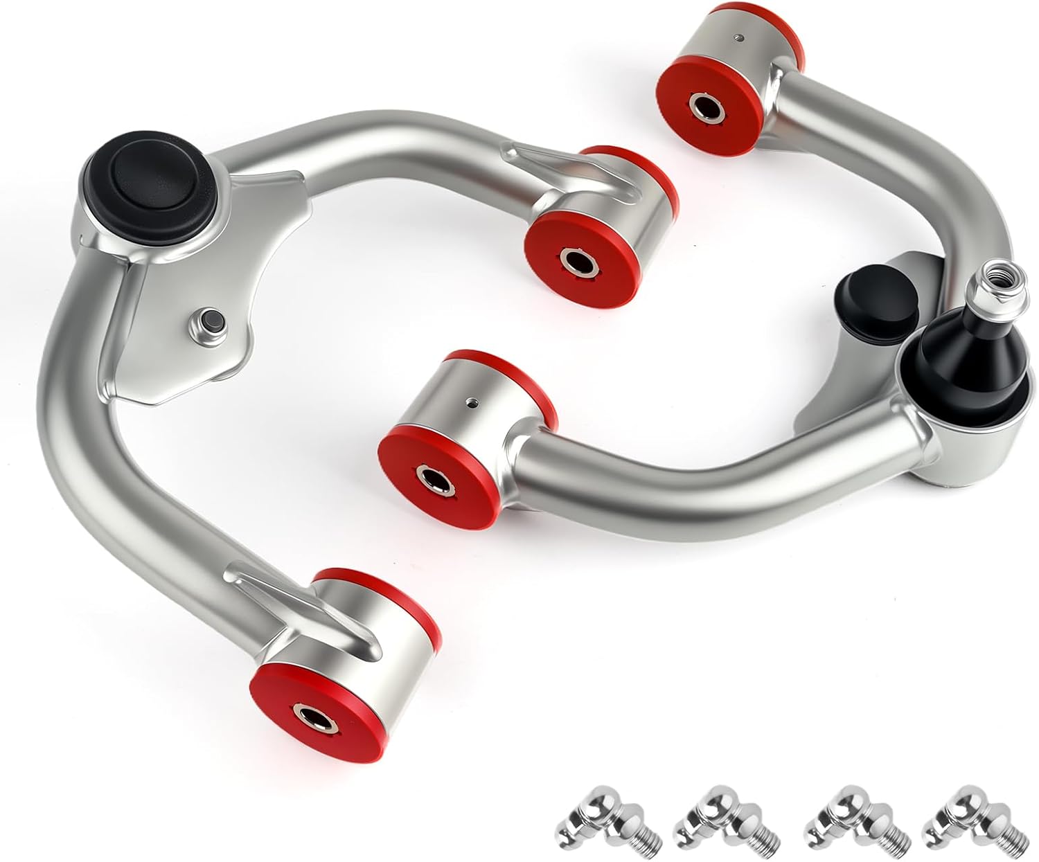 Front Upper Control Arms w/Ball Joint Assembly for Nissan Pathfinder 2005-2012, Frontier 2005-2021, Xterra 2005-2015 Suspension Kit, 2pc Set (White)