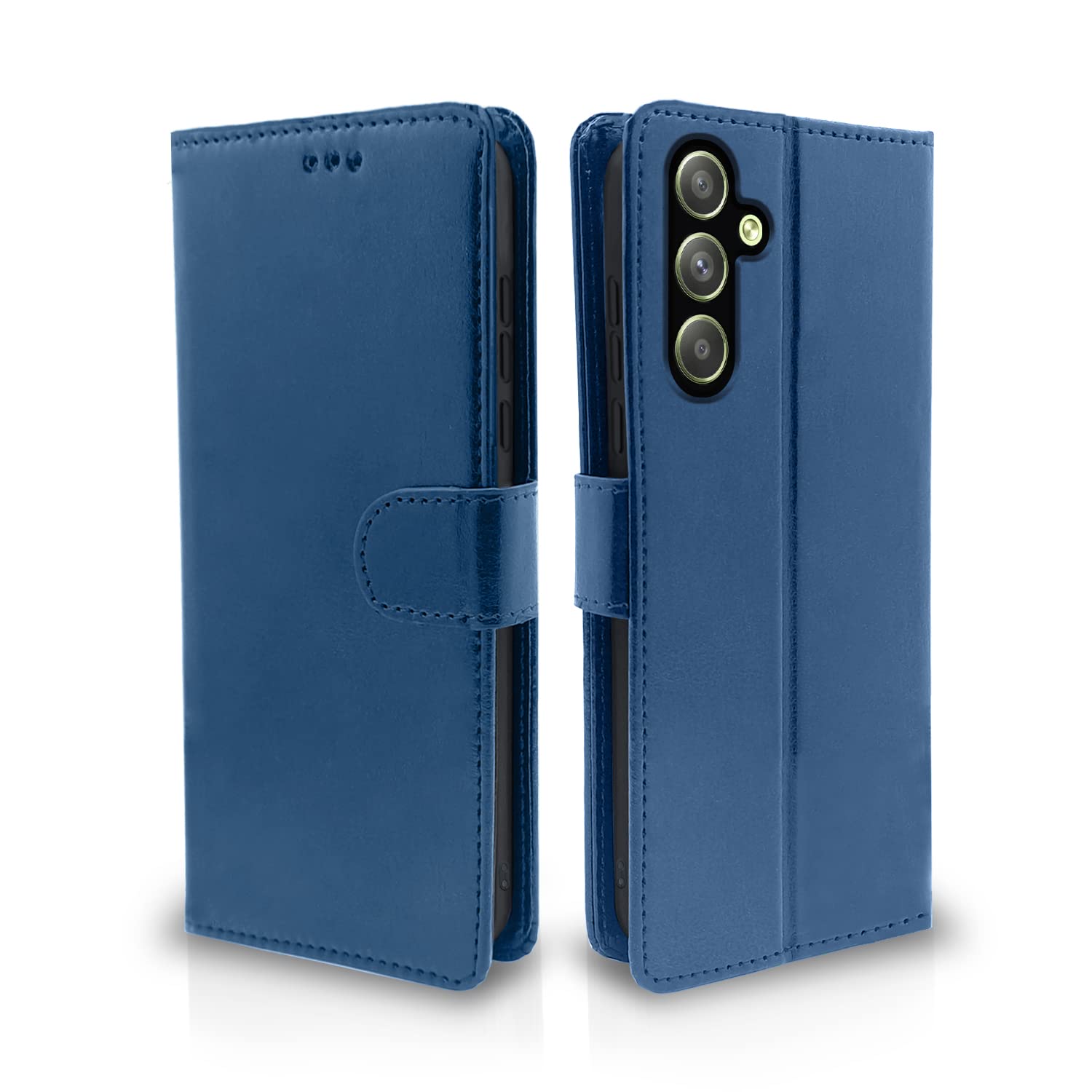Pikkme Samsung Galaxy A34 5G Flip Cover Leather Finish | Inside TPU with Card Pockets | Wallet Stand and Shock Proof | Complete Protection Flip Case (Blue) (B0C1ZDWT5W) Amazon Price History, Amazon Price Tracker
