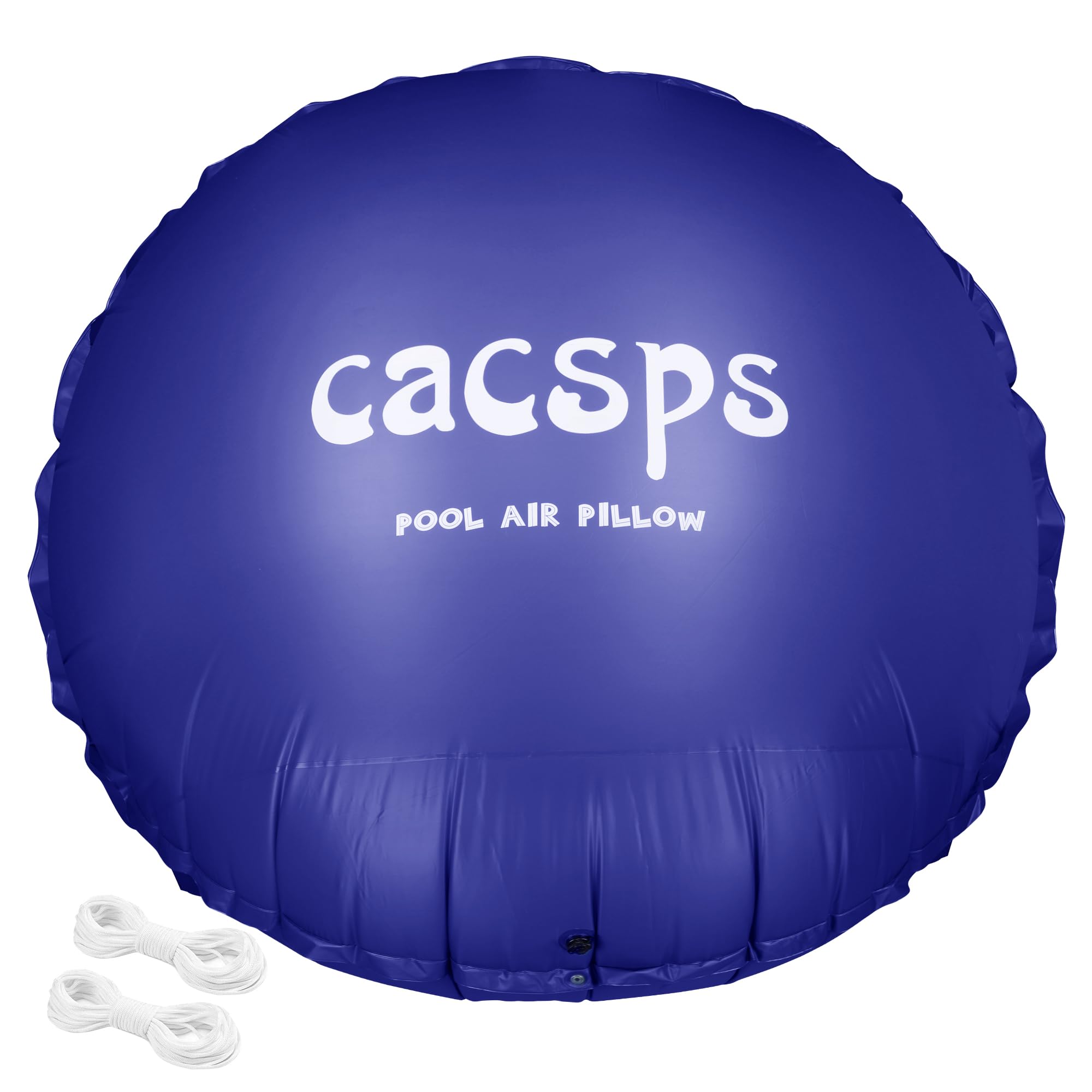 CACSPS Rundes Poolkissen für oberirdische Pools, 3 m Pool-Luftkissen zum Verschließen des Winterbeckens, Winterset für Bodenpool, 0,5 mm PVC-Material, 2 x 4,6 m Seil (blau)