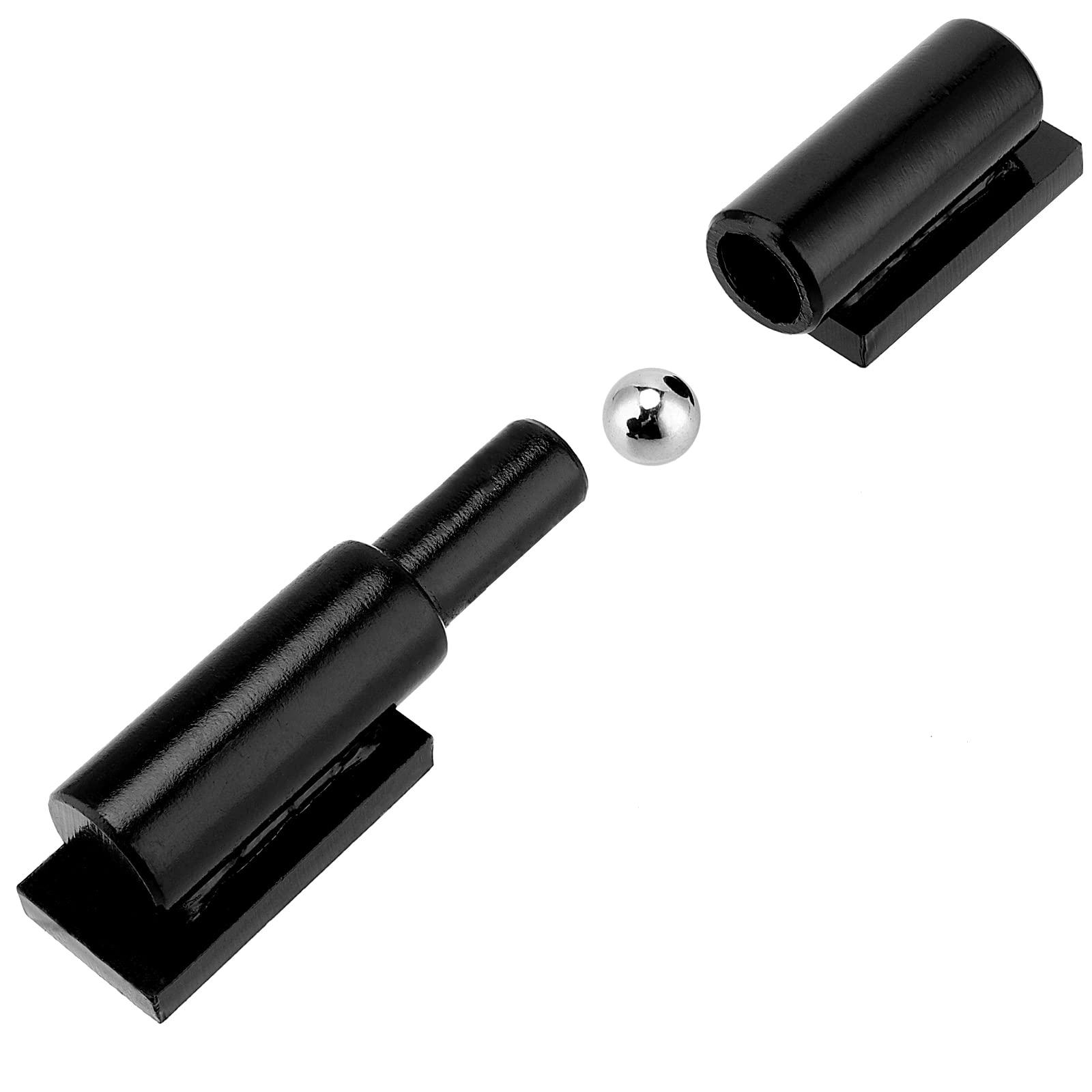 SHEUTSAN Paquete de 2 bisagras de puerta de barril resistentes de 7 pulgadas, bisagras de puerta de barril soldadas con rodamiento de bolas de acero para puertas batientes, puertas de rampa de