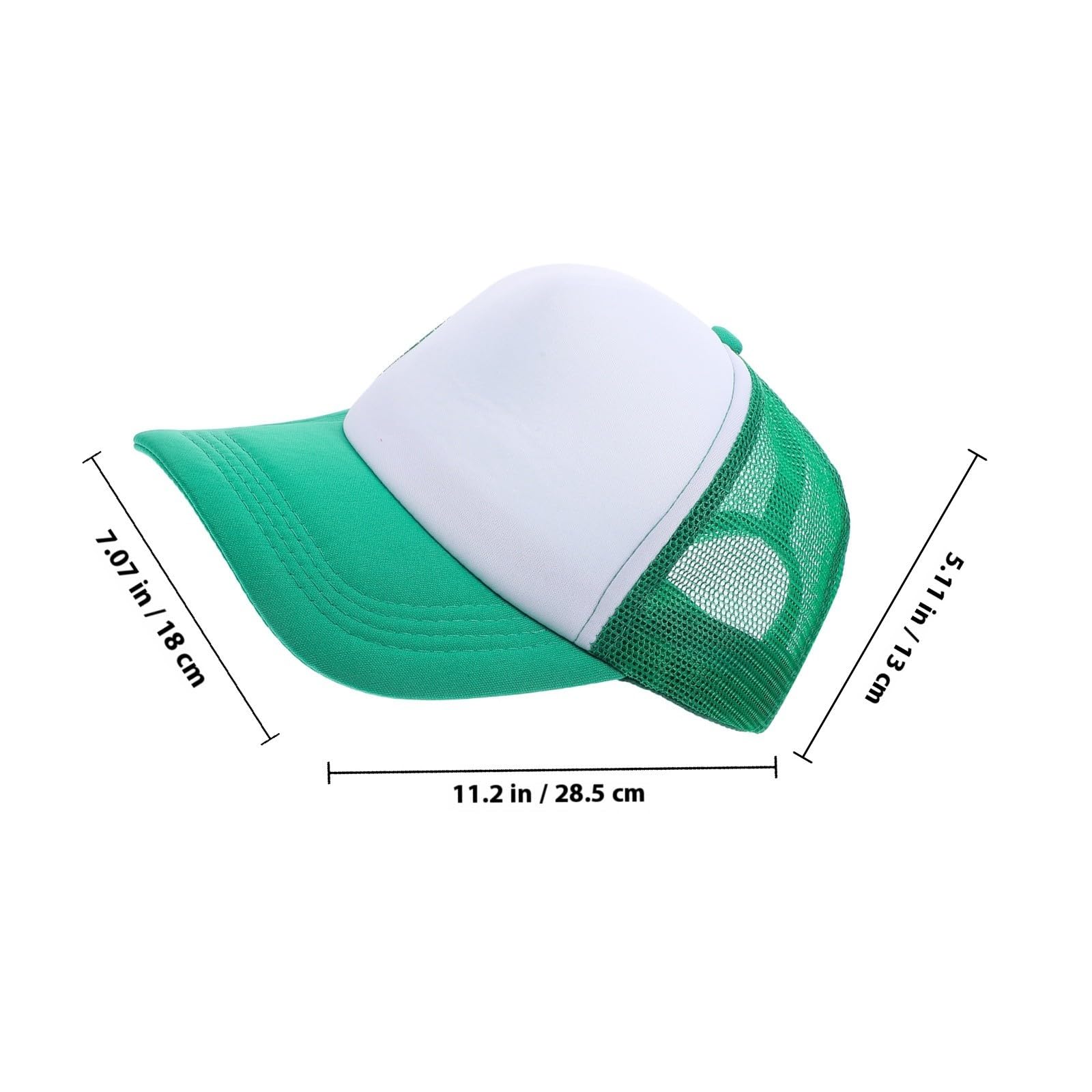10 Pezzi Berretto da Baseball in Rete per Sublimazione, Cappello Leggero in Poliestere Stampa a Trasferimento Termico, Design Semplice per Picnic e Uso Quotidiano
