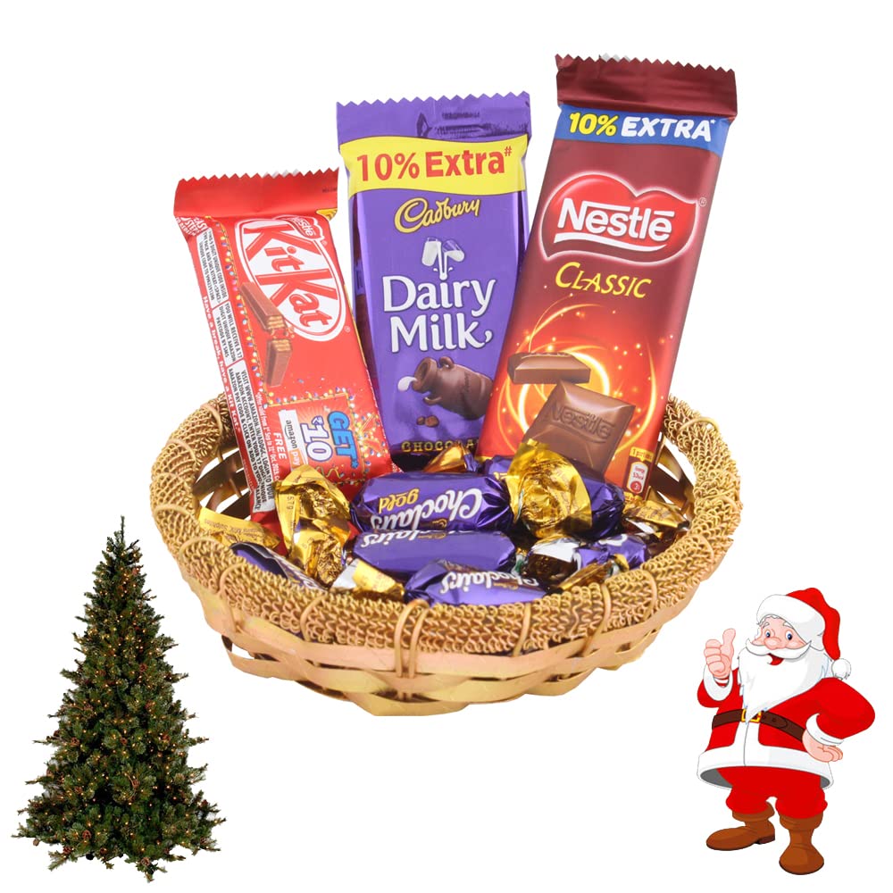 SFU E Com Chocolate Gift Pack Combo| Premium Christmas Chocolate Gift Hamper | Christmas Gift Pack With Santa & Tree Combo Hamper | 287