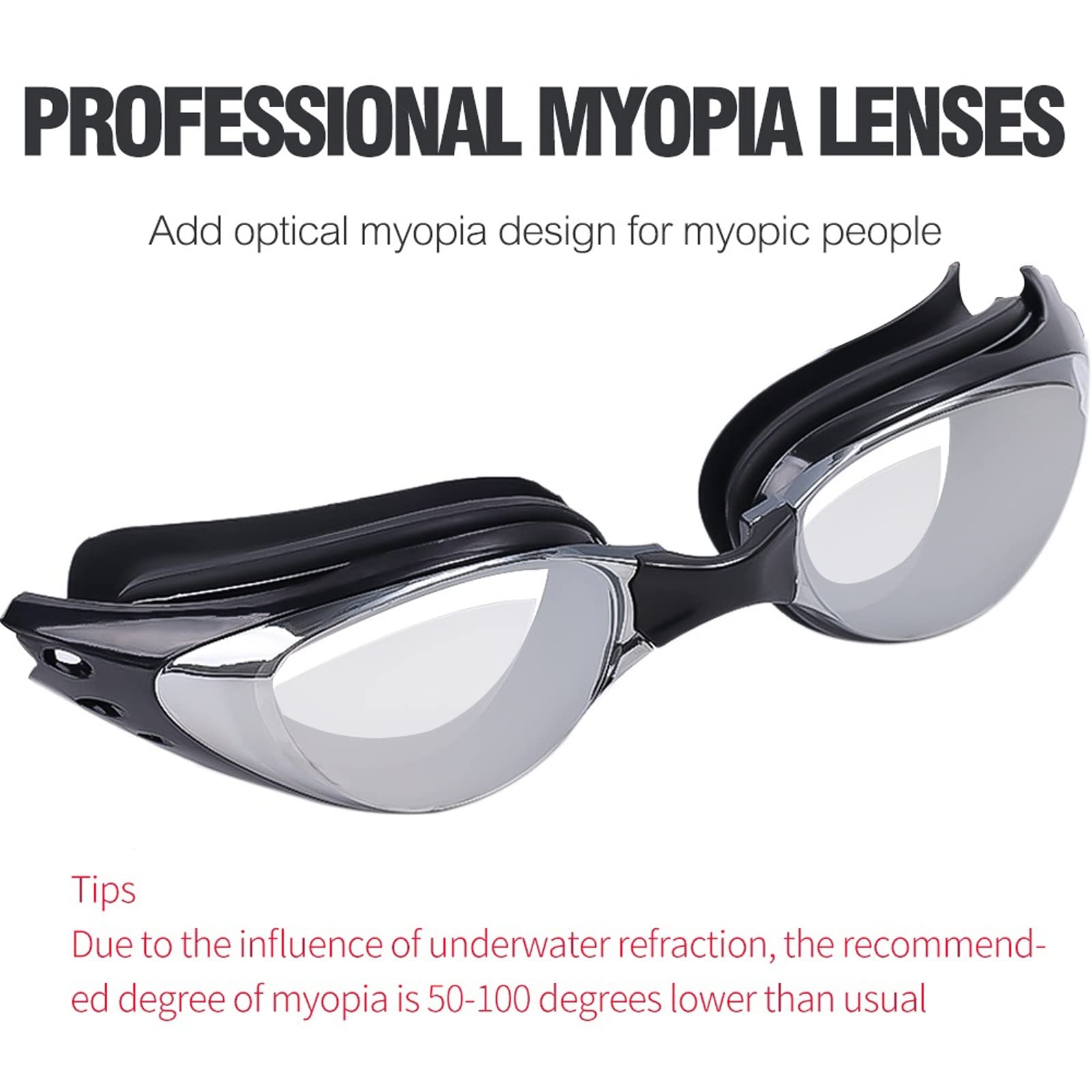 Gogle pływackie gogle pływackie wodoodporne przeciwmgielne okulary do pływania okulary unisex regulowane silikonowe gogle pływackie okulary
