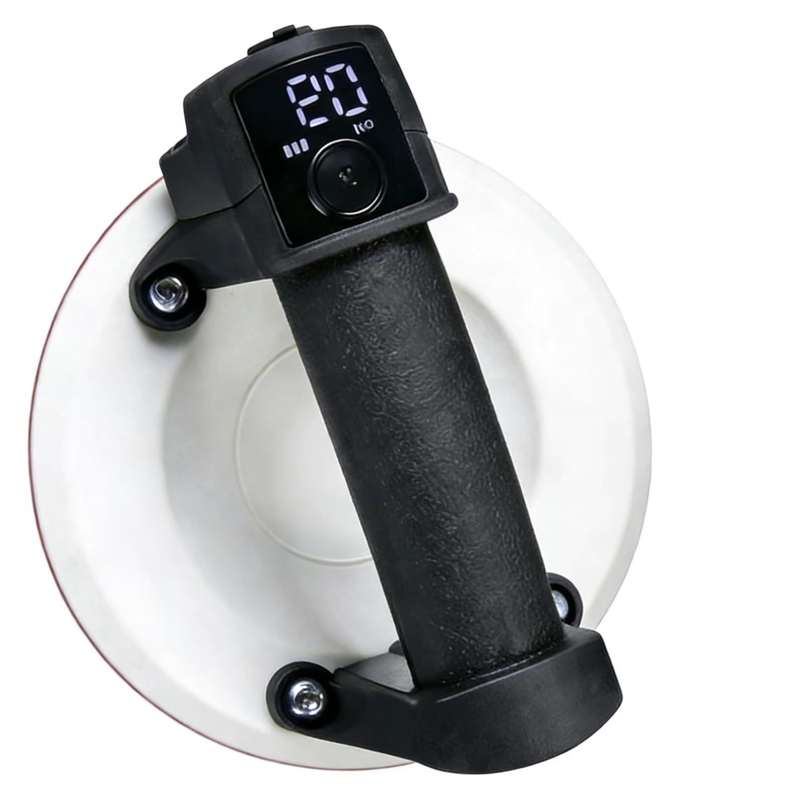 Glass Suction Cups to Lift Large Glass: 6" Tile Suction Cup Tool W/Pressure Gauge, 450 LBS Max Load, Large Suction Cups Heavy Duty 2000mAh Battery with Box Storage