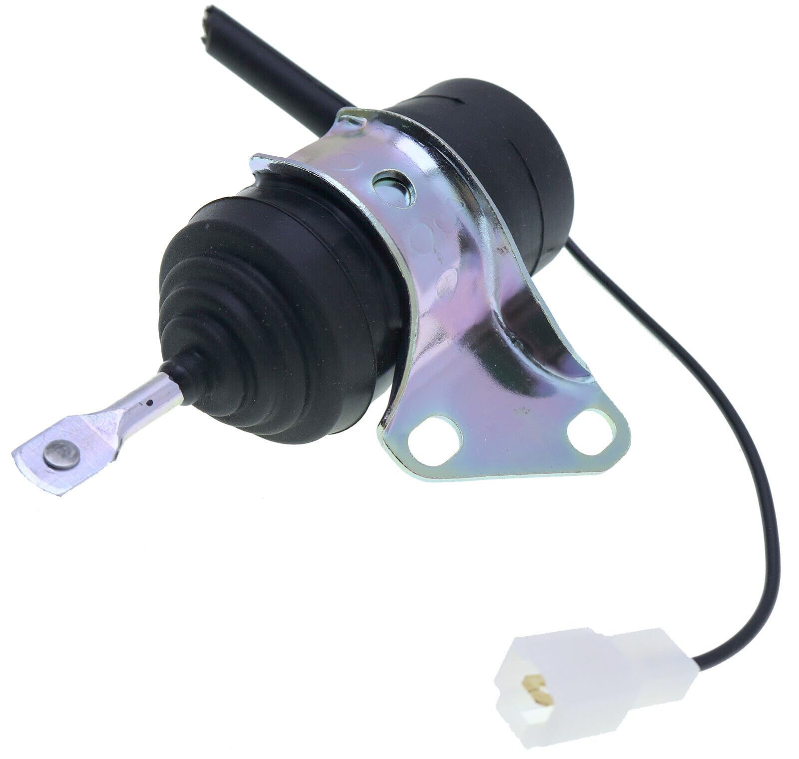 Solarhome Solenoide de apagado de combustible 16851-60010 para cortacésped Kubota B7410D BX1500D BX1800D BX1830D BX2230D ZD18 ZD21 ZD221 ZD323 D722 Motor 12V