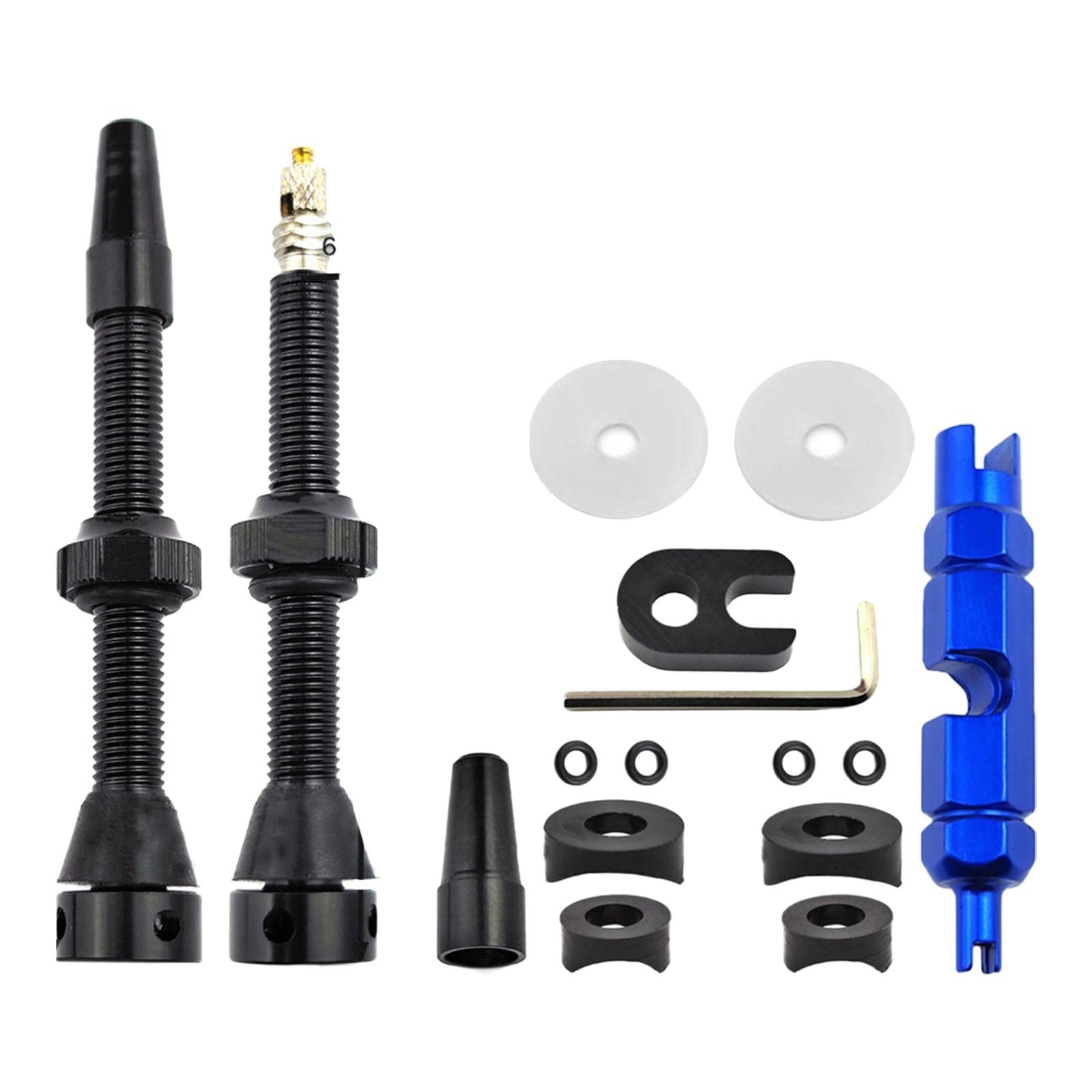 Extensor de válvula Presta de aluminio en pack de 2 piezas para ciclismo 6