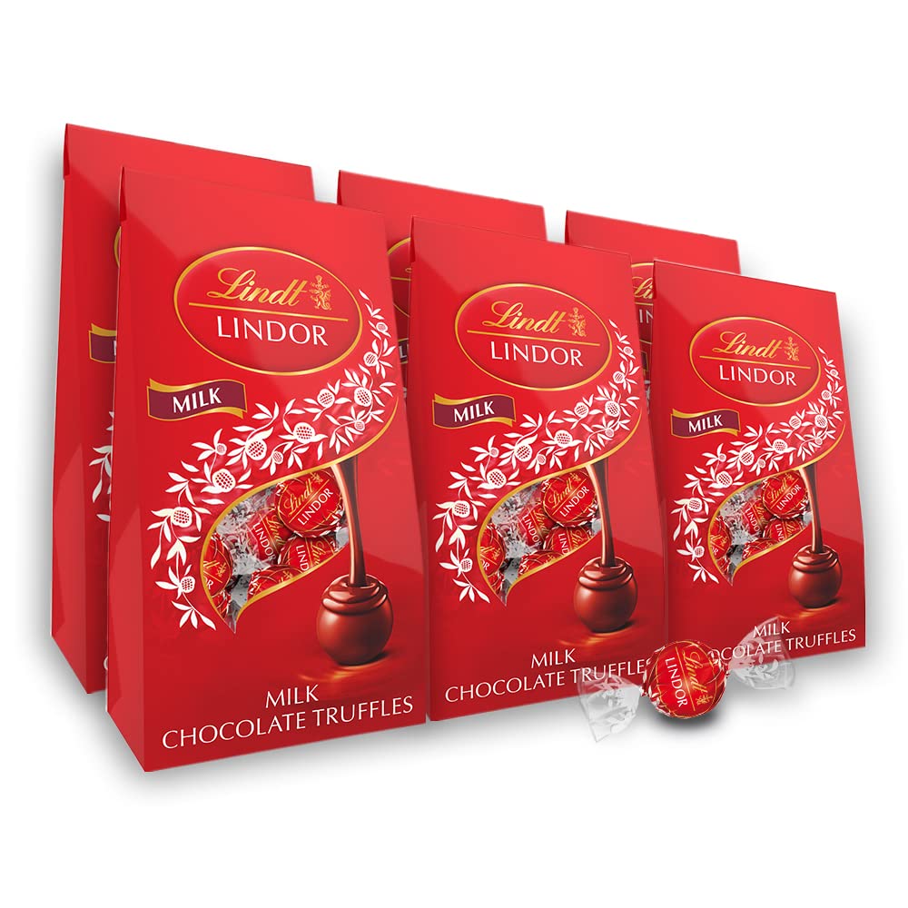 Buy Lindt LINDOR Milk Chocolate Truffles, Milk Chocolate Candy with