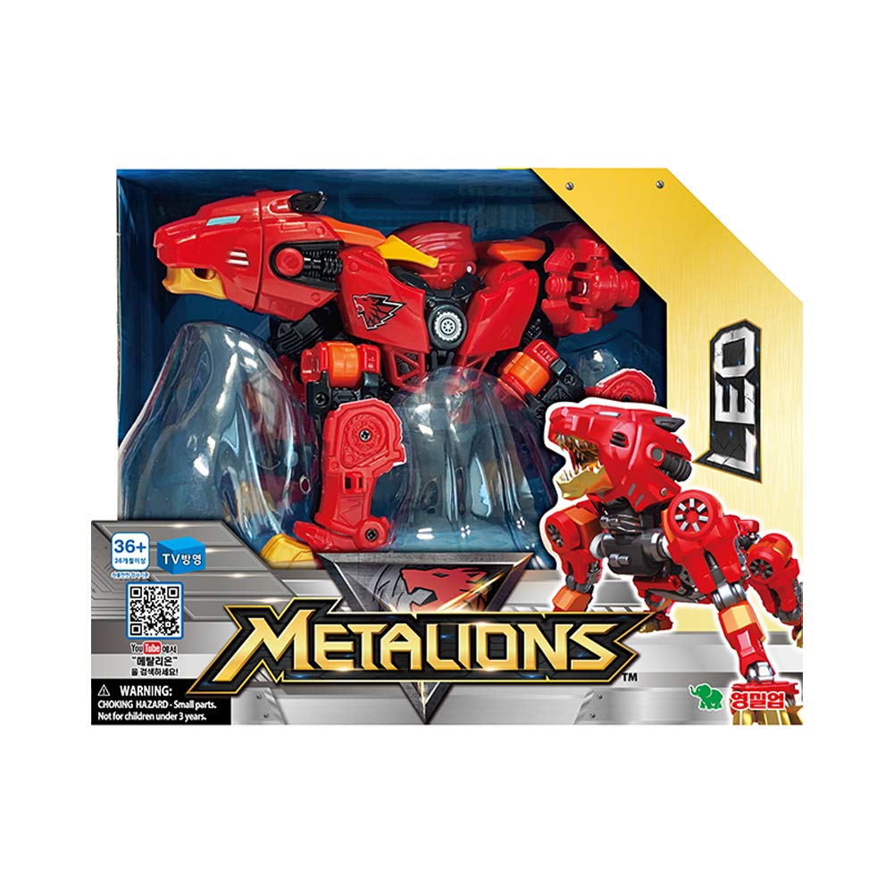 Metalions Young Toys Leo Transforming Robot zabawka, wielokolorowa