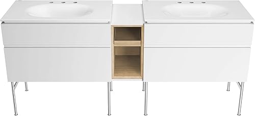 Miniatura 24 de American Standard 1297008.020 Studio S 24 - Fregadero de tocador - Centro de 8 pulgadas, color blanco