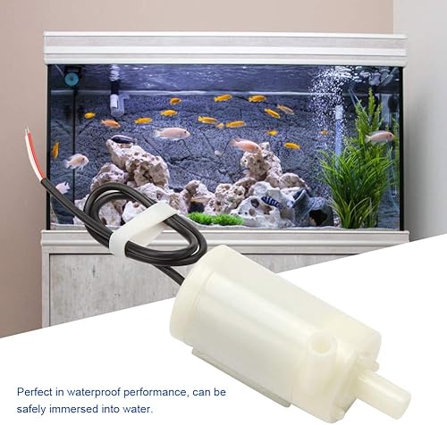 Miniatura 2 de Bomba de fuente de agua, bomba de agua sumergible portátil Dc 3V5V6V anfibio horizontal bajo ruido fuentes eléctricas mini Wasserpumpe para piscina,