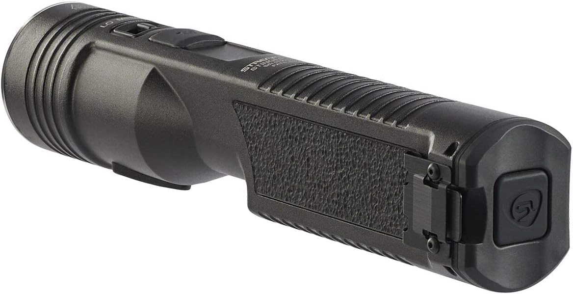 Streamlight 78101 Stinger 2020 Rechargeable Flashlight with 120V AC/12V DC 1 Holder Charger, Black