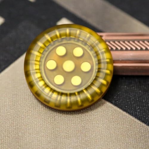 Miniatura 3 de Amber PEI Haptic Coin Magnetic Fidget Slider - Juguete EDC para aliviar el estrés para adultos y niños, ideal para escritorio y oficina