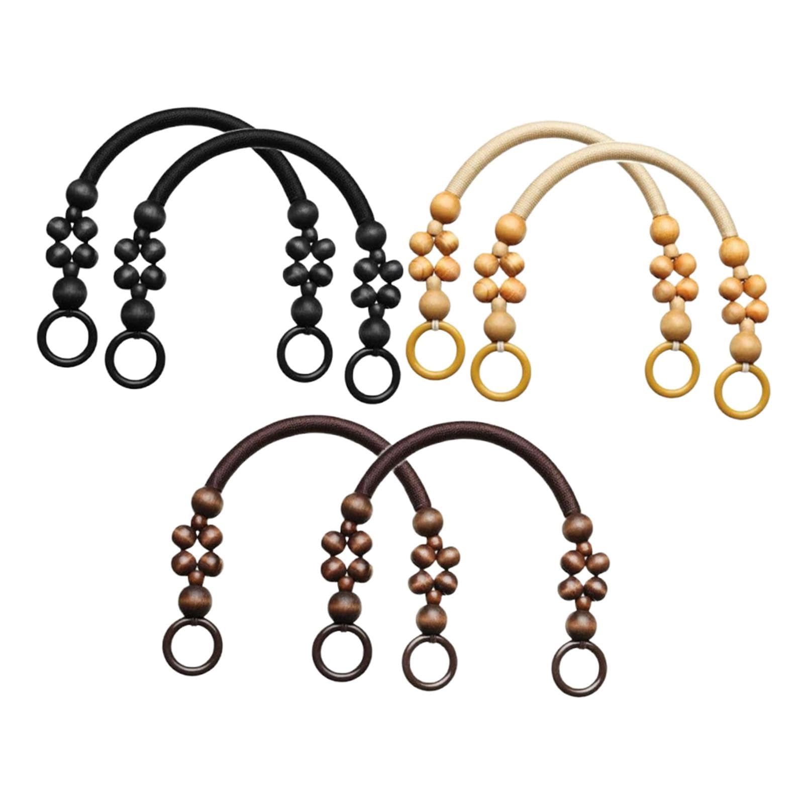 6 Pieces Bead Purse Handle Chic DIY Clutches Handle for Clutches Travel Bags-picture-10
