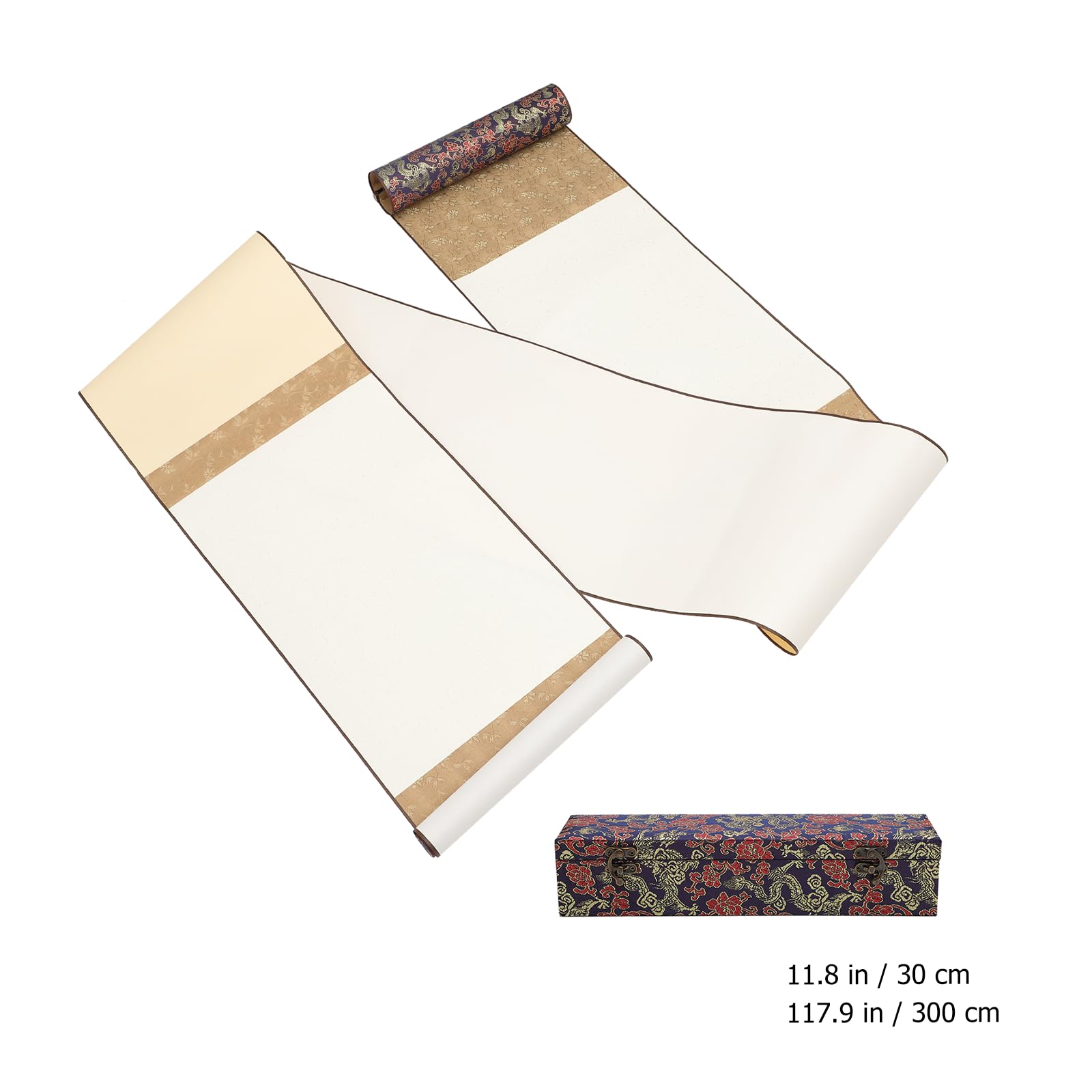 GALPADA Papel en Blanco para Caligrafía y Pintura, Rollo Multifunción para Manualidades y Decorar en Oficina y Hogar