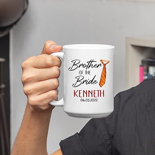 Vista 64 de Regalo personalizado para hermana del novio, taza de hermana del novio, taza de boda personalizada para hermana del novio, regalo de boda para Taza