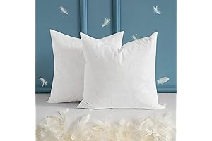 MIULEE 26X26 Down Pillow Inserts Set of 2