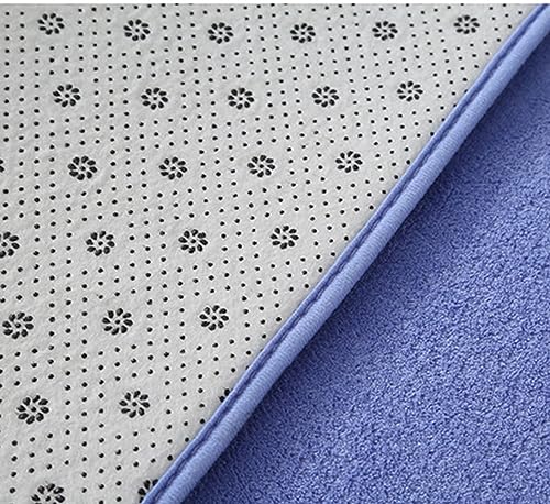Tapis rond épais lavable en machine avec envers antidérapant sécurisé