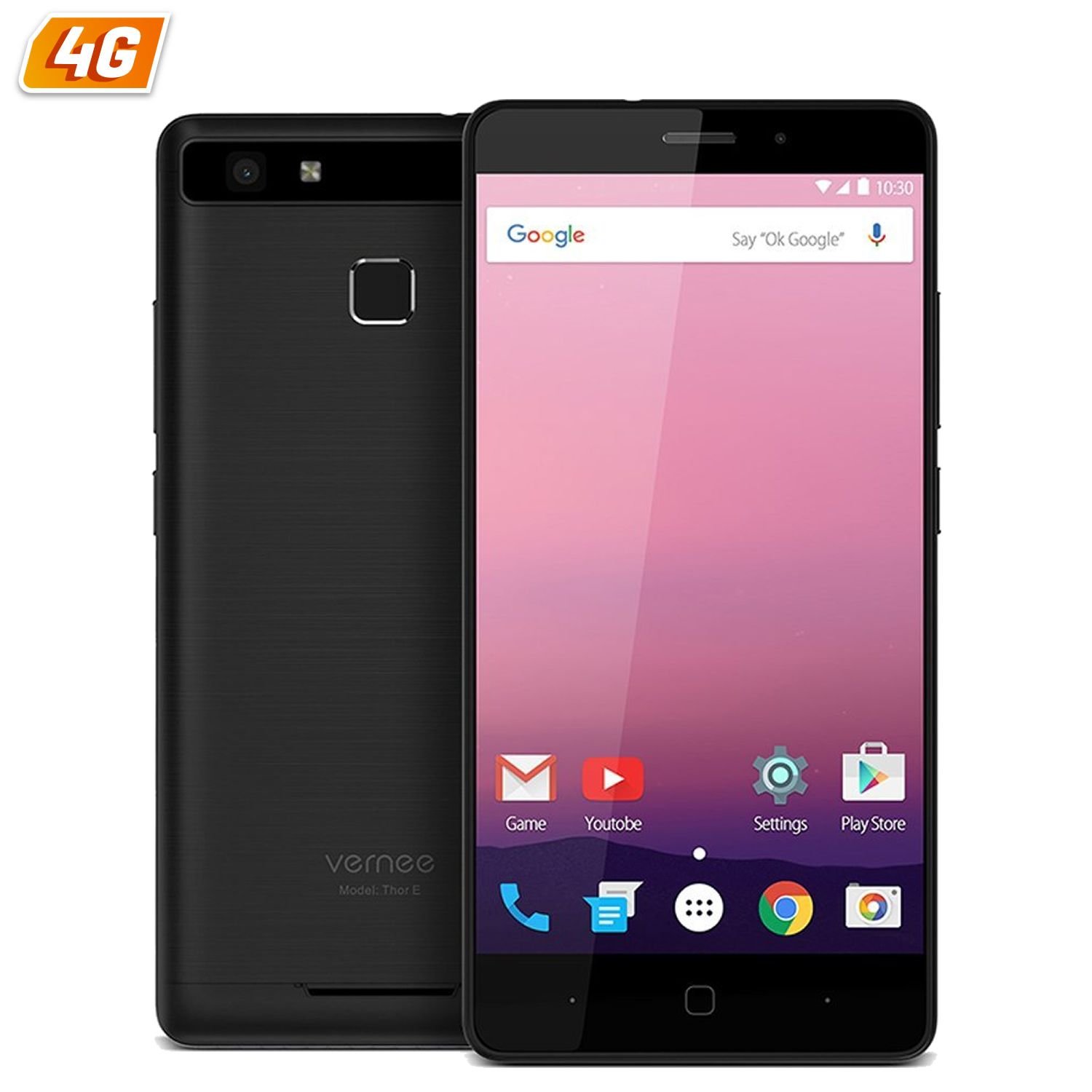 Vernee Thor E - Smartphone de 5" (Octacore, memoria interna de 16 GB, 3 GB de RAM, cámara de 13 MP, Android) negro