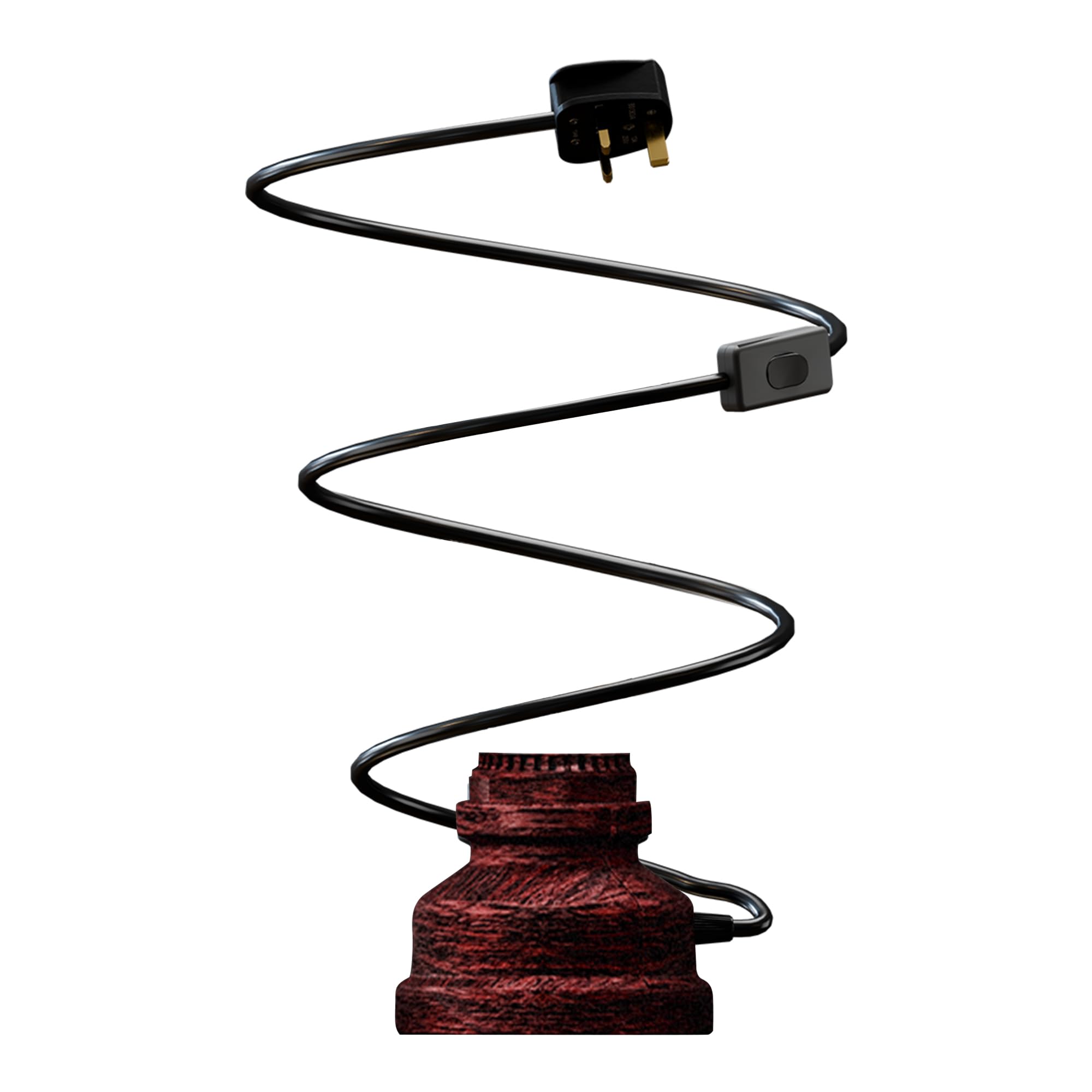 DC VOLTAGE Industrial Table Lamp Vintage Rustic Red Bedside Desk Light E27