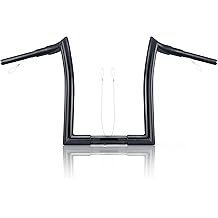 MoKitDora 2015-2023 Road Glide Handlebar 14" Rise 1-1/2" Fat 1.25" Clamp Meathook Ape Hangers for Harley Touring FLTRX/FLTRXS/FLTRU, Gloss Black
