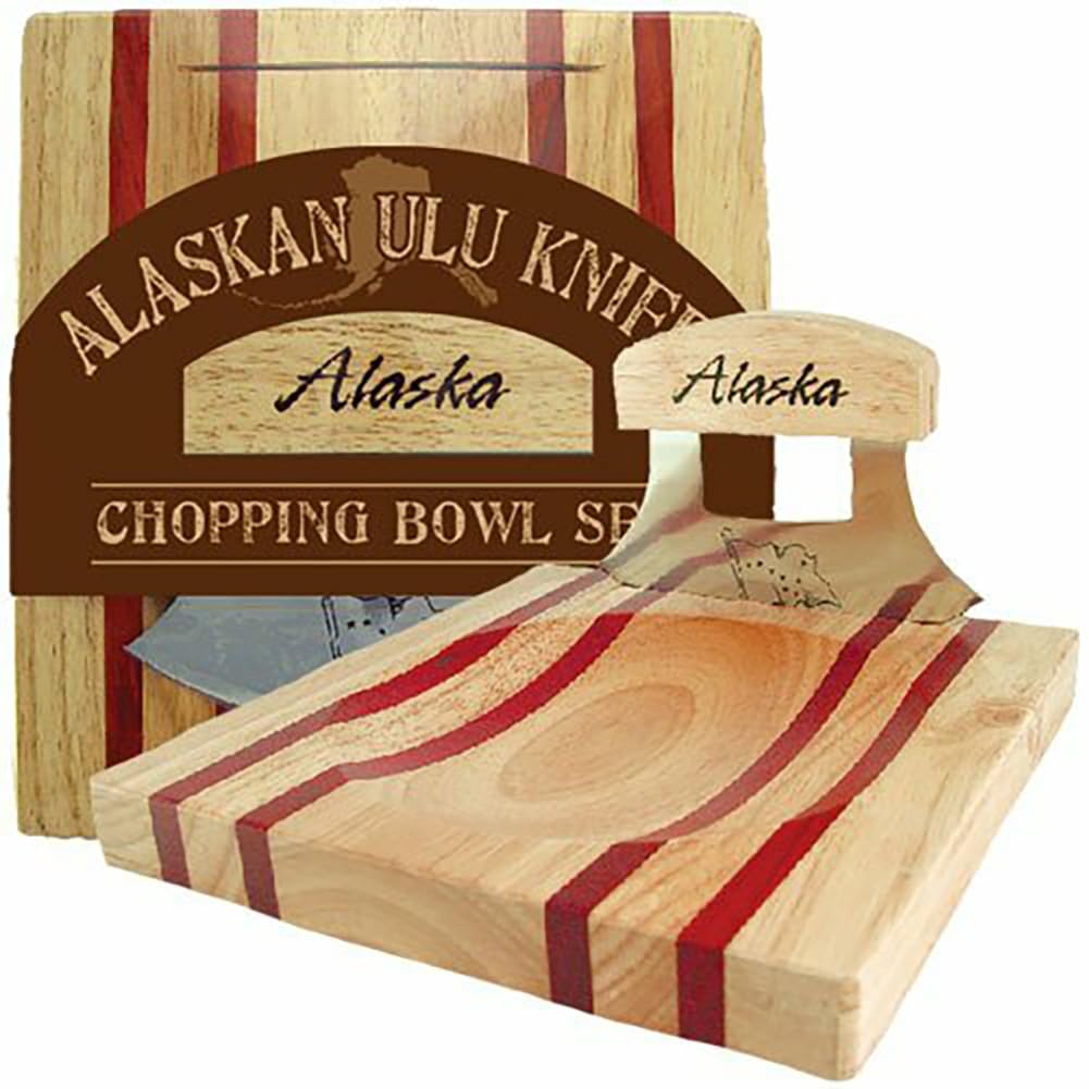 Photo 1 of Alaska Ulu Knife and Chopping Bowl Set