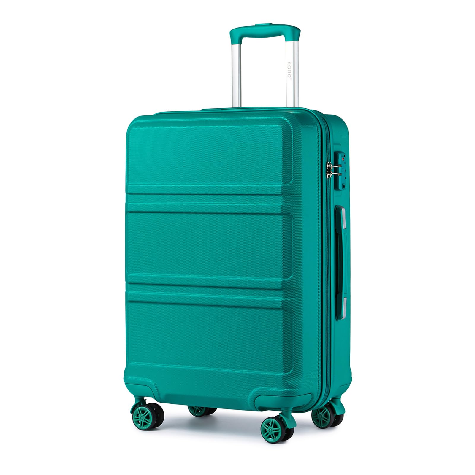 KONO Koffer Hartschalenkoffer, ABS+PC Trolley mit TSA Schloss, 360° Leisen Rollen,Klein/Mittelgroß/Groß/Großer Reisekoffer für Langreisen-und Kurz,S/M/L/XL/XXL