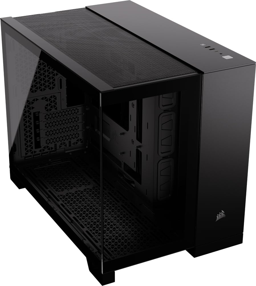 Corsair Polycarbonate 2500X Micro ATX Dual Chamber Pc Case-Black
