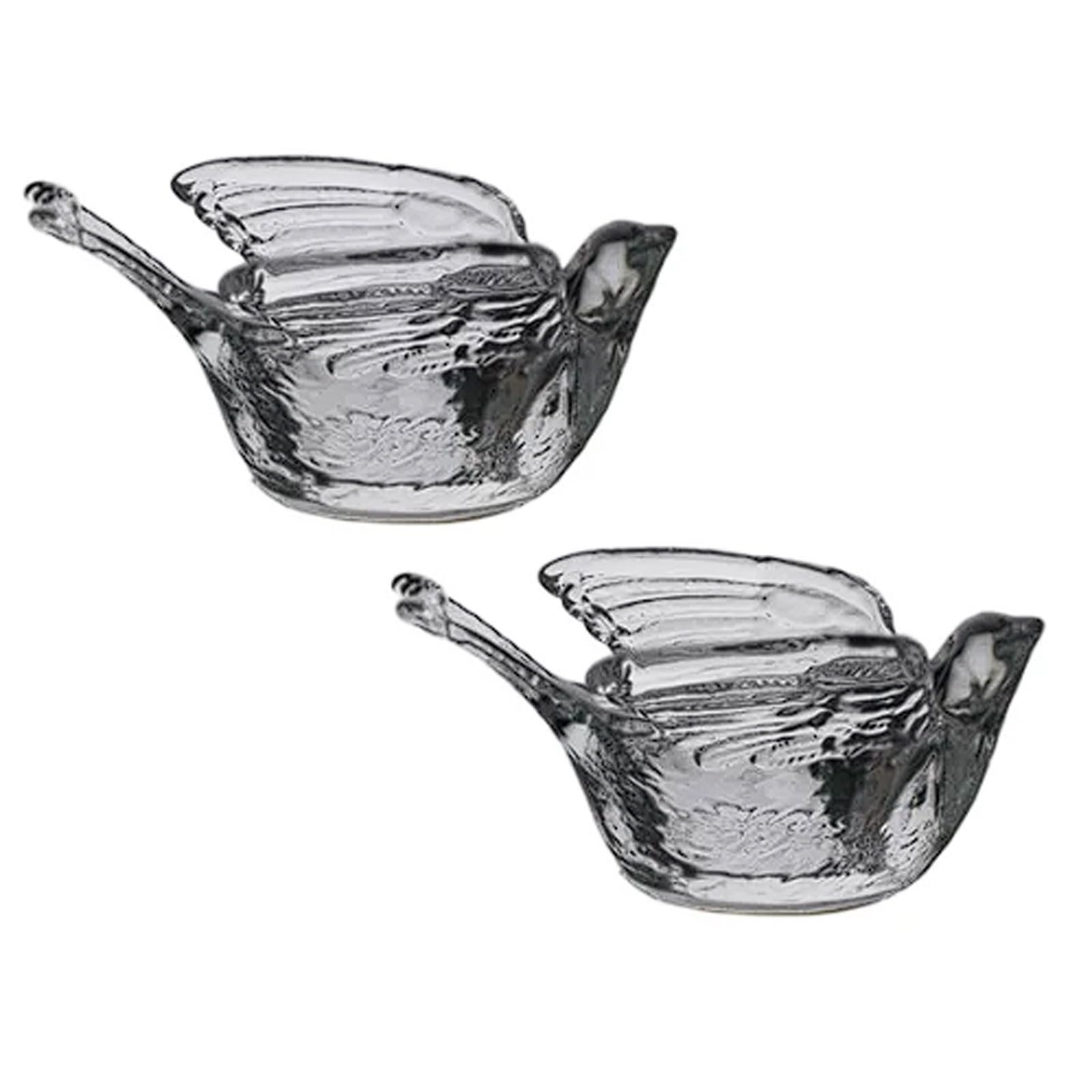 Bougeoirs en verre d'exception au style vintage raffiné pour intérieur