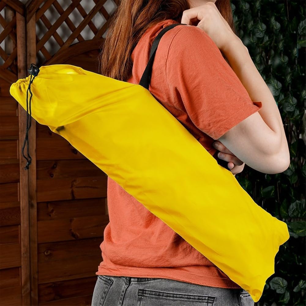 Vilde - Chaise longue de jardin pliable - Lot de 2 - Jaune orange