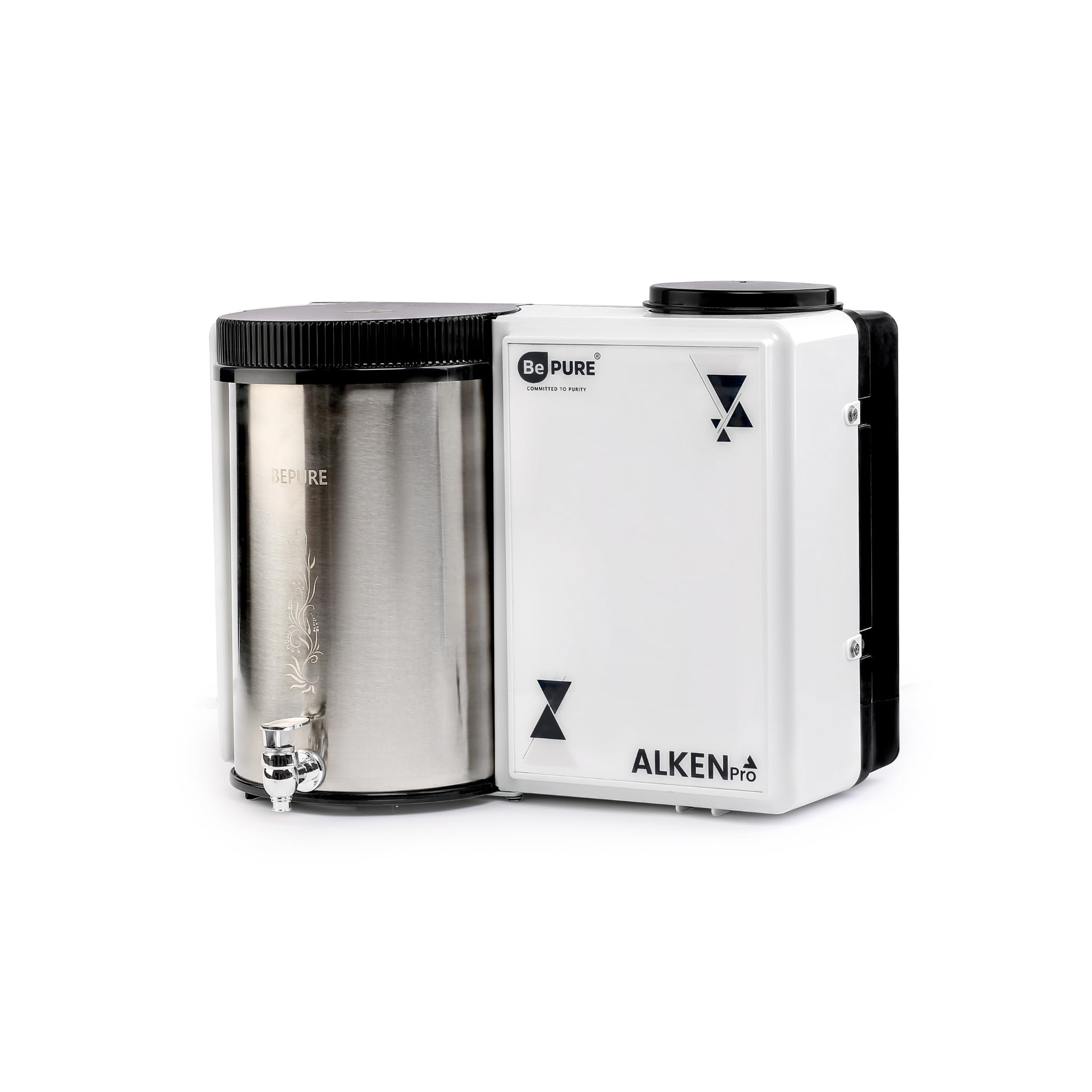 Bepure Alken Pro ISI Mark NF 80 Stainless Steel Tank 9L NF+UV Water Purifier| Nano Filtration Technology| High grade steel tank| Ideal for TDS upto 800 ppm