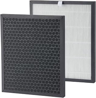 Filtro HEPA 2 en 1 y Filtro de Carbón Activado Filtro de Repuesto para Greenmigo 25L WiFi(ALPHA-Q25 Pro WiFi)/20L(ALPHA-Q20) Deshumidificador de Habitación,Blanco/Negro