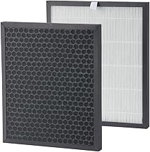 2in1 HEPA-Filter und Aktivkohlefilter Ersatzfilter für Greenmigo 25L WiFi (ALPHA-Q25 Pro WiFi)/20L(ALPHA-Q20) Luftentfeuchter Raumentfeuchter,Weiß/Schwarz