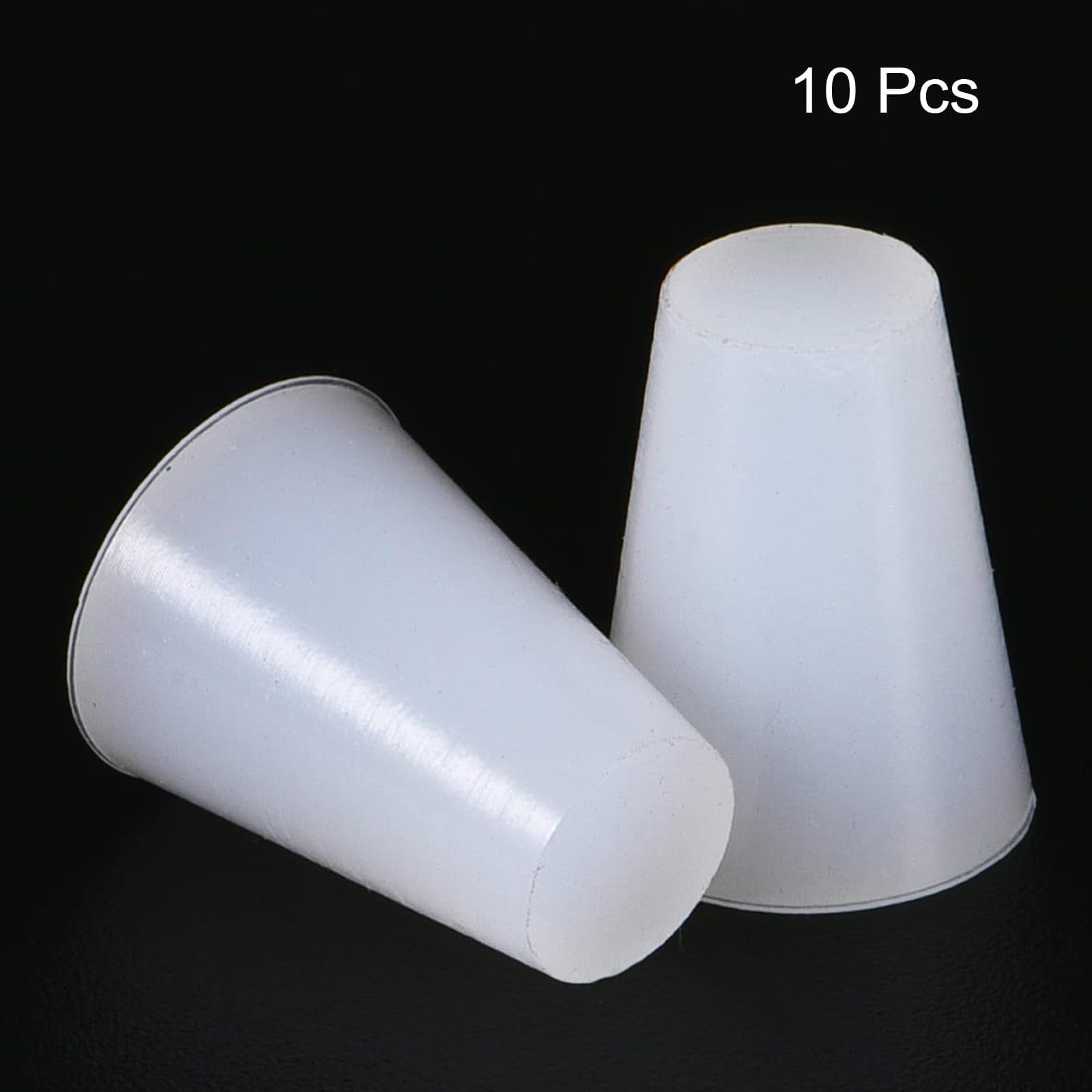 TOP-VIGOR 10Pcs Rubber Tapered Plug, 8mm to 13mm Solid Silicone Stopper - Image 3
