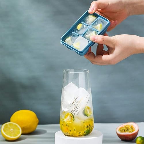 Miniatura 2 de Mini bandejas para cubitos de hielo para congelador con parte inferior de silicona de fácil liberación, moldes pequeños para cubitos de hielo con