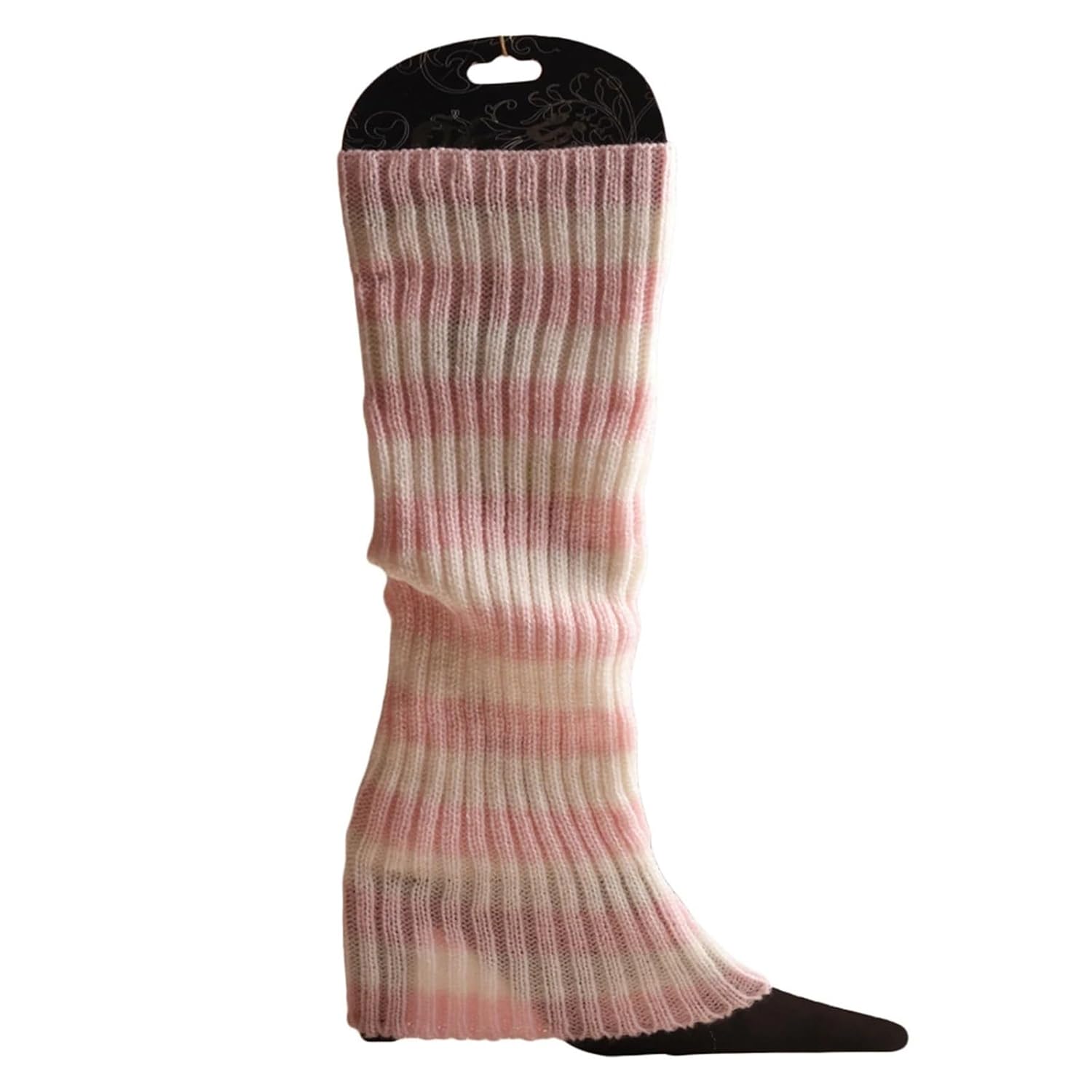 3 Pcs Womens Autumn Long Knitted Foot Cover Leg Breathable Warmers Winter Protector Stocking Legging Ladies Striped Warmersocks