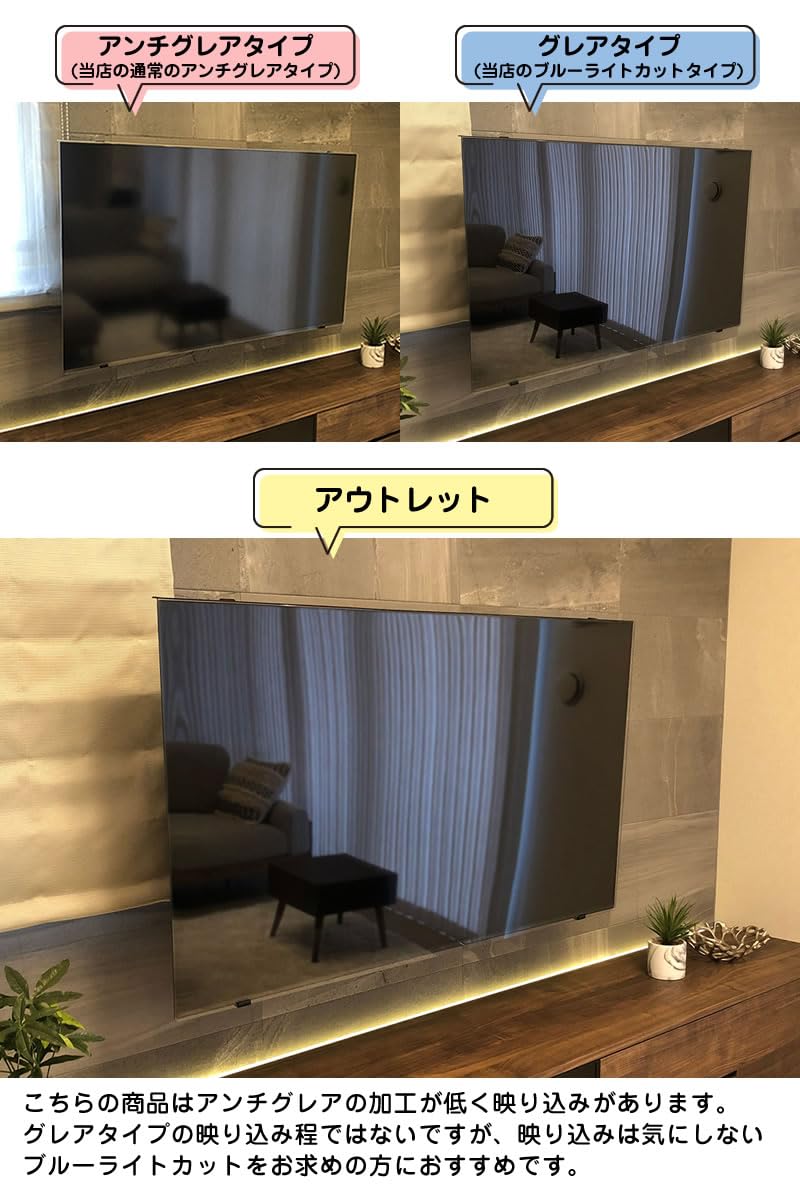 Amazon | MMK 液晶テレビ保護パネル アンチグレア アウトレット 65