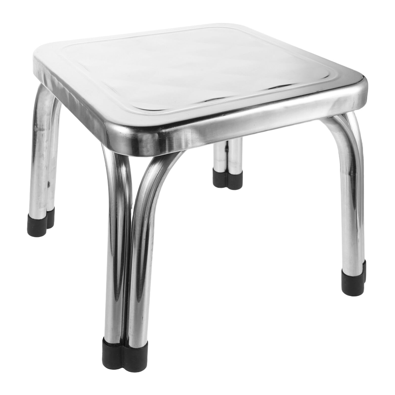 Taburete de Acero Inoxidable Antideslizante 22 Cm, Banco Compacto para Ducha y Baño, Asiento Resistente para Adultos y Personas Mayores, Uso Doméstico Baño Seguro