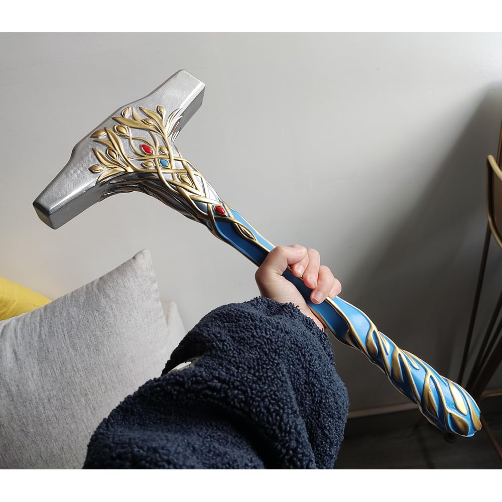 Claymeur 43 cm PVC Blue Elf Elven Hammer for Cosplay, Home Decor, Costume Accessories Props - Image 3