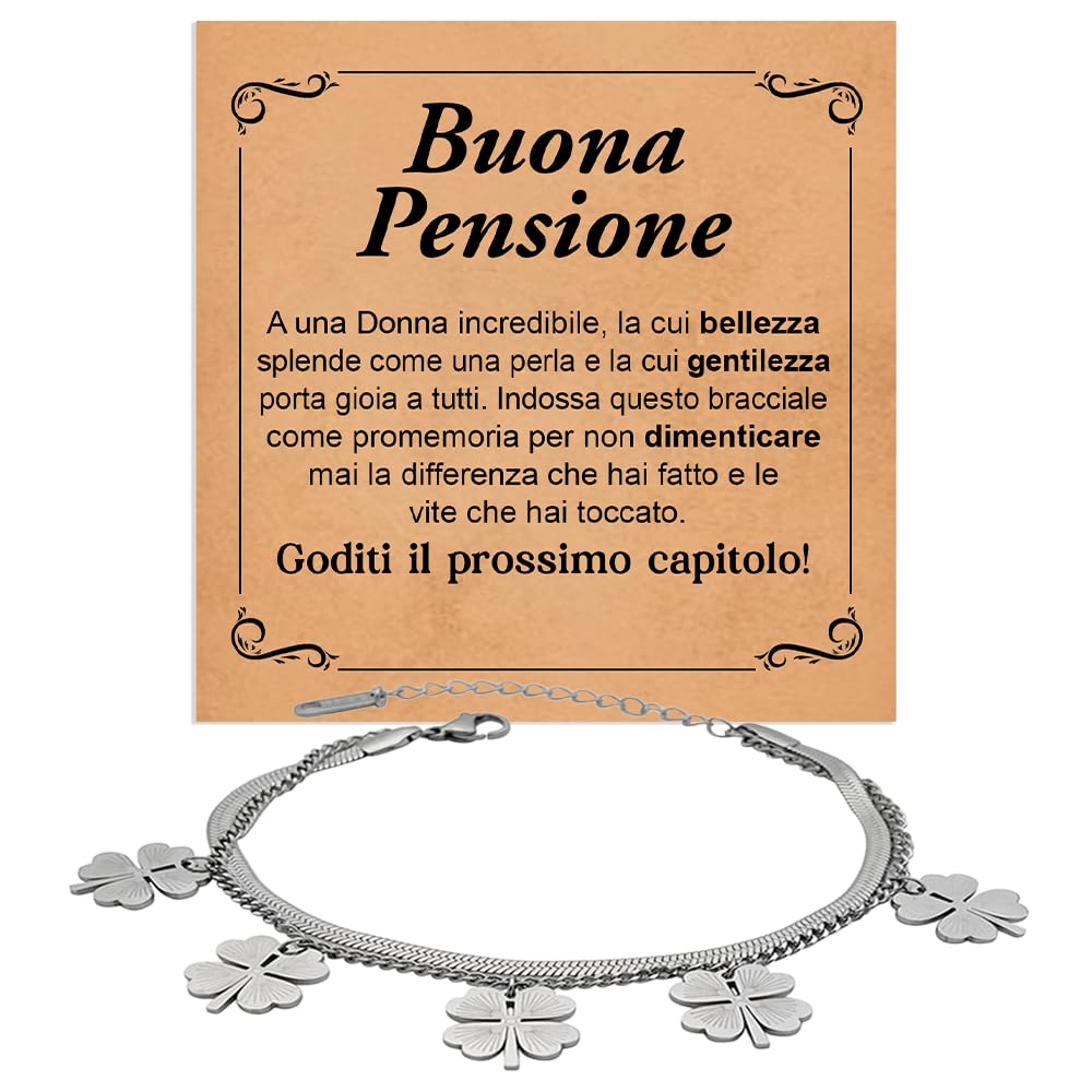 Bracciale Donna Figlia Ragazza Regalo Laurea Argento Idee Regali per lei Dedica Natale Universtità Laureata - Cofanetto con DEDICA incluso (21, Laurea Figlia