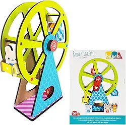 Brinquedo Educativo Criativo De Madeira Roda Gigante Babebi