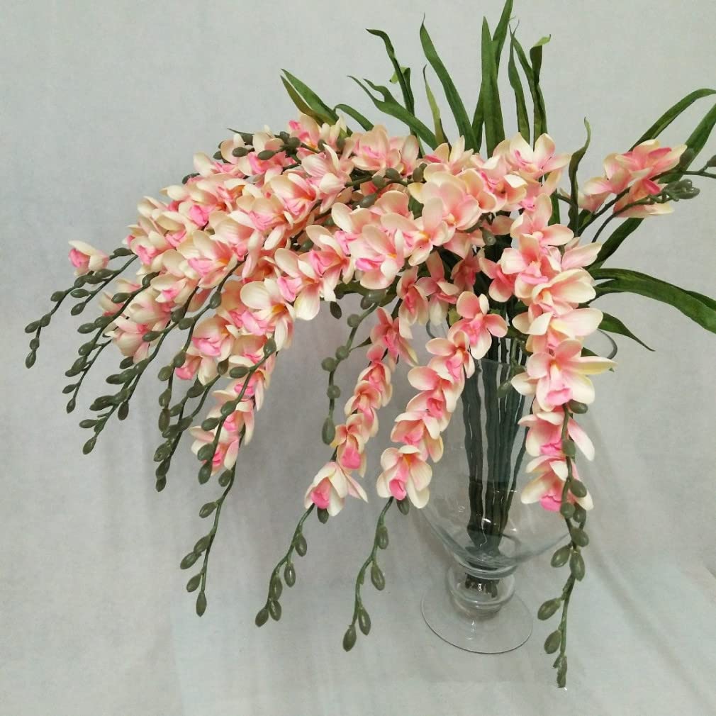10 Teile/los Großhandel Cymbidium Orchidee künstliche Seide blüht nach Hause rosa Zimmer Dekor Hochzeit Fotografie Requisiten Geschenk für Freundin