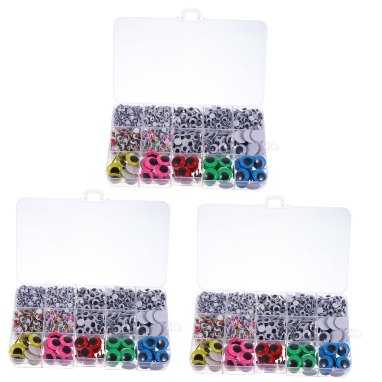 4500pièces Yeux Autocollants Plastiques Colorés pour Artisanat Accessoires pour Scrapbooking Et Créations Manuelles